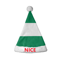 Chapeau de Père Noël personnalisé à motif égyptien, bonnet de Noël en flanelle, couvre-chef de fête en peluche pour cosplay de Noël et souvenir