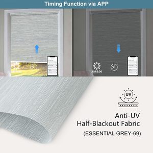 Tende a Rullo Antivento per Pergola da Esterno, Riutilizzabili con Sistema Zip, Motorizzate, Impermeabili, Oscuranti per Patio, con Controllo Bluetooth - Product Image 2