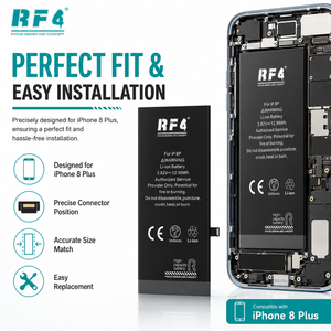 Batteria di Ricambio RF4 di Qualità OEM per <span class=keywords><strong>iPhone</strong></span> 7G 7P 8G 8P, 500 Cicli, 100% Salute della Batteria, Cella agli Ioni di Litio - Product Image 4