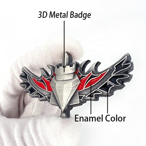 Nhà Máy Chất Lượng Cao Tùy Chỉnh 3D Logo Kẽm Hợp Kim Kim Loại Pin Huy Hiệu Tùy Chỉnh Thiên Thần Cánh Quà Tặng Ve Áo Pin - Product Image 2