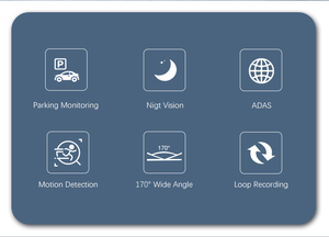 U10 USB Ẩn Xe DVR Đầu Ghi Video 1080P Kết Nối <span class=keywords><strong>Dash</strong></span> Cam Ghi Vòng Lặp G-Sensor 170 Độ Góc Rộng Đăng Ký Dashcam - Product Image 2