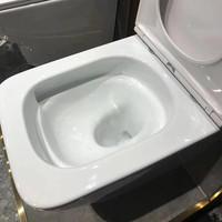 WC mural monobloc sans bride 180 mm avec chasse d'eau Tornado, pour hôtels et salles de bain, vente en gros