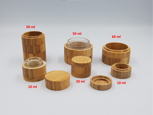 Best Price Glass and <b>Bamboo</b> Cosmetic Jars High Quality From Vietnam High- Class and Environmentally Friendly - Product Image 5