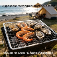 Grille de barbecue à trous ronds en acier inoxydable, grille en fil métallique pour poisson, légumes, fruits de mer, fumoir à charbon, four, cuisson