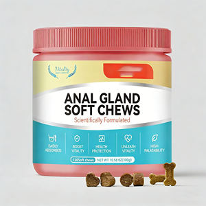 Compléments Alimentaires pour Animaux : Friandises à Mâcher Molles pour les Glandes Anales avec Citrouille, Enzymes Digestives, Probiotiques et Fibres pour Chiens - Product Image 1