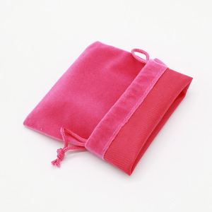 Pochette en velours de haute qualité avec cordon de serrage pour maquillage et bijoux, avec logo personnalisé, taille personnalisable, options multicolores pour l'emballage des bracelets - Product Image 3