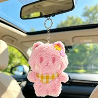 Vente en gros de pendentifs en peluche de dessin animé, animaux en peluche personnalisés, porte-clés, breloques de sac avec logo brodé, commande en gros