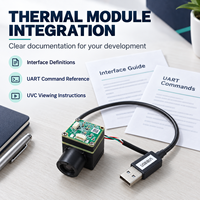 Module de caméra thermique 256x192 VOx LWIR, noyau d'imagerie thermique infrarouge non refroidi, sortie USB UVC, MIPI UART pour intégration OEM