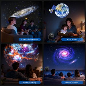 Nebula Cloud 360 Degree Rotation Home Planetarium Galaxy <b>Projector</b> LED <b>Night</b> <b>Light</b> <b>Projector</b> for Kid Adults - Product Image 3
