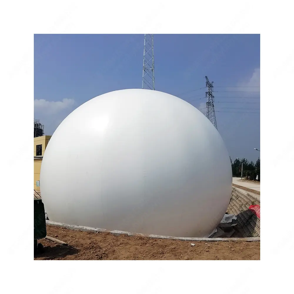 Biogas Pabrik Daya 1500m3, untuk Penyimpanan Biogas Listrik, Tas Balon, Sistem Peralatan Digester, Peternakan Sapi Babi