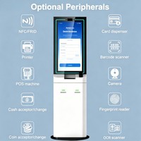Gesichtserkennung RFID-Schlüsselkarten-Ausgeber Android Touchscreen Hotel Selbstbedienungs-Check-in-Kiosk