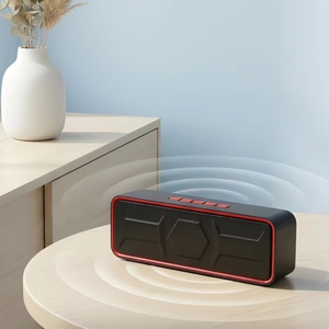Enceinte portable robuste Sc215 stéréo 10W avec double haut-parleur de 45 mm, radiateur de basses, son TWS, FM/TF/USB/AUX, enceinte sans fil portable - Product Image 1