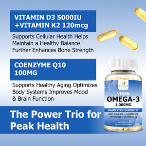 Capsule di Omega-3 Premium con 100mg di CoQ10, Integratore per Migliorare la Funzione <span class=keywords><strong>Cerebrale</strong></span> e Supportare un <span class=keywords><strong>Invecchiamento</strong></span> Sano - Product Image 4