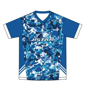 Youth Wholesale Custom Youth All Over Print Shirts Casual Blue Sublimation Ocean Printing T Shirt