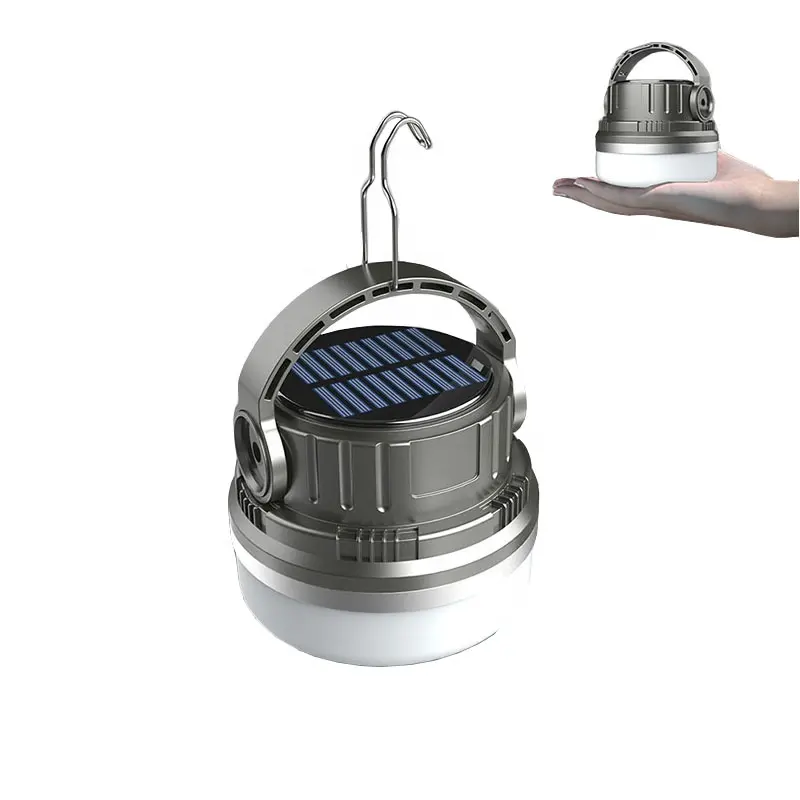Luces de Camping solares USB multifuncionales, lámpara de Camping impermeable para exteriores, luces de Camping Led solares portátiles recargables