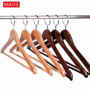 Suspension en <span class=keywords><strong>bois</strong></span> anti-vol pour hôtel, cintres de sécurité WDAT001, meilleure vente - Product Image 1
