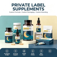 OEM Private Label Gélules de Mélatonine 5mg Sommeil Racine de Valériane Extrait de Camomille Détente Naturelle Complément 90