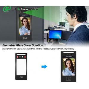 Verre trempé avec revêtement graphique anti-reflets personnalisé, rétroéclairage LED et intégration de contrôle d'accès - Product Image 4