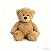 Porte-clés en peluche ours brun personnalisé OEM ODM en coton doux pour filles avec logo personnalisé