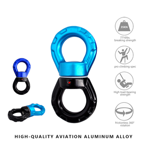 Mosquetón Giratorio Profesional de 30KN y 360° <span class=keywords><strong>para</strong></span> Yoga Aéreo/Hamacas, Herrajes de Aleación de Aluminio 7075 <span class=keywords><strong>para</strong></span> Aviación, Capacidad de 200 kg - Product Image 5