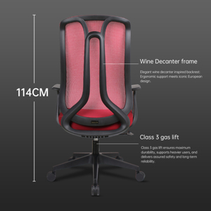 Kursi kantor medis tengah belakang, sandaran kepala jaring fungsional, kursi kantor dengan kualitas bagus, kursi logam plastik putih Modern - Product Image 5