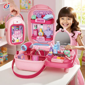 Chengji niños espejo de plástico tocador juguete maleta portátil estilo princesa juego de simulación preescolar niños Juego de <span class=keywords><strong>maquillaje</strong></span> - Product Image 2
