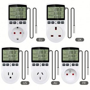 No Back Light Digital <b>Thermostat</b> Plug Temperature 110V 120V Heating Cooling <b>Control</b> Outlet Socket Promotion Gift - Product Image 3