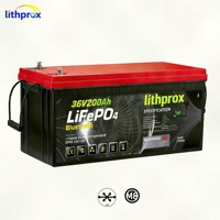 Batterie marine LiFePO4 à décharge profonde 36V 200AH Grade A Marine Grade 6000 Cycles CAN Bus Smart BMS M8 Terminal CE RoHS IP67 OEM ODM