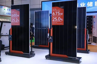 Panneau solaire monocristallin bifacial double vitrage de type N Aiko Stellar 3.0 haute efficacité de 650 watts 650W pour la maison