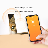 Kalung Pelacak Hewan Peliharaan Anjing Kucing Mewah Modern Bluetooth Tahan Lama Dapat Disesuaikan Kontrol Olahraga Pemantauan Tidur Tahan Air