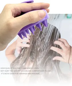 Spazzola per Shampoo in Silicone massaggiatore per cuoio capelluto spazzola per capelli massaggiatore per la crescita dei capelli