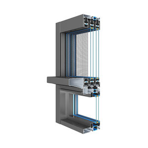 Fenêtres pour photos au design rustique minimaliste Fenêtres coulissantes en aluminium à double vitrage avec impact d'ouragan - Product Image 6