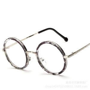 Harry Potter Style Round <b>Eyeglasses</b> <b>Frames</b> Full Rim Metal Unisex Anti Uv Clear Lens For Cosplay And Daily Wear - Product Image 5