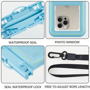 Funda Impermeable para Teléfono Móvil <span class=keywords><strong>Jinmen</strong></span> IPX8, Flotante, de Espuma Esponjosa, de PVC, para Playa, Viajes, Actividades al Aire Libre, Natación - Product Image 6