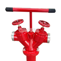 Raccord GOST D77mm, entrée 100mm, hydrant d'incendie extérieur en fonte ductile pour l'alimentation en eau municipale