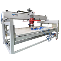 Machine de polissage automatique multi-rouleaux pour pierres 3000×1000mm 5.5kW pour le traitement des bords du granit et du marbre