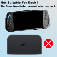 Housse de protection de type fendu pour console de jeu Nintendo Switch 2, coque de protection rigide avec support pour accessoires Switch 2