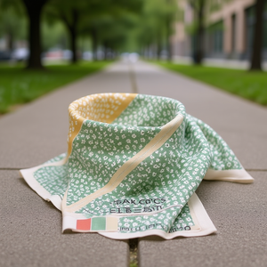 Foulard S Triangolare Multifunzionale 60x135cm in Cotone Floreale da Donna per Tutte le Stagioni - Product Image 3