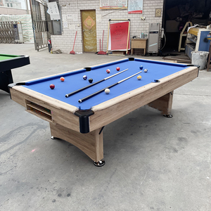Hộ gia đình 2-in-1 đa trò chơi gấp bida bảng cổ điển 7/8/9ft MDF gỗ tự động bóng trở lại hệ thống bi da hồ bơi bảng nhựa - Product Image 4