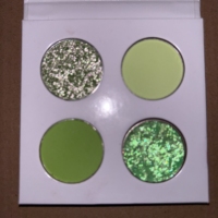 Palette de fards à paupières pressés personnalisable en 4 couleurs, mat, scintillant, multichrome, effet de changement de couleur, maquillage des yeux