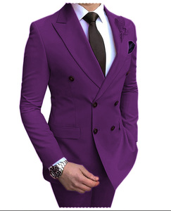 Nuovo Abito da Uomo 2025 Lt, Smoking da Sposo <span class=keywords><strong>Doppiopetto</strong></span> con Revers a Punta, Completo Formale su Misura, Giacca Slim Fit + Pantaloni - Product Image 2