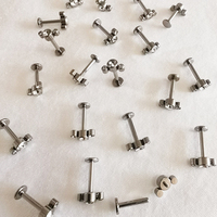 [SO-001] Bijoux de piercing corporel en titane G23 de haute qualité, vente chaude, clous labret à filetage interne, cluster, prix de gros