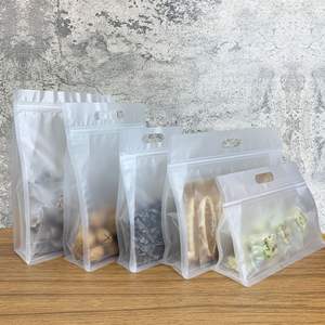 Custom Polypropylene Frosted PE Plastic Stand-Up Zipper Food <b>Pouch</b> Bag Transparent with Logo for Pet Food and Potato Chips - Product Image 3