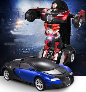 Las 1:14 de 2,4 Ghz de control remoto deformación robot gesto de <span class=keywords><strong>la</strong></span> mano de control rc coche robot para niños con luz LED - Product Image 3