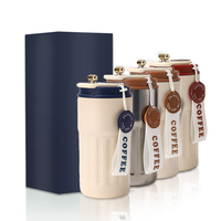 Tasse thermos à double paroi 410ml Tasse à café intelligente en acier inoxydable isolée sous vide Gobelet de voyage avec affichage de la température par LED