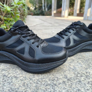 Zapatillas Deportivas Negras Modificadas con Placa de Fibra de Carbono, Tacón Bajo, Unisex, Juveniles, Transpirables, Antideslizantes, con Absorción de Impactos - Product Image 4