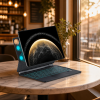 Clavier Magique Rétroéclairé avec Pavé Tactile pour Huawei MatePad Pro 13.2" 2025/2023, Prise en Charge de la Personnalisation - Vente Flash