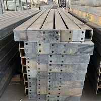 Poteau en acier sur mesure, tube carré, colonne SHS RHS avec soudage de précision, perçage et service de peinture en poudre