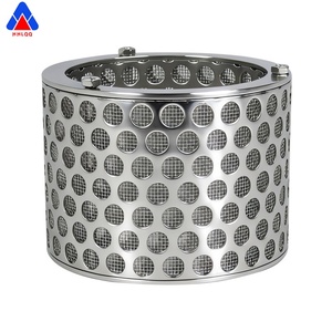 Elemento filtrante de malla metálica lavable de acero inoxidable 316 de alta resistencia con conexión de brida de la fábrica Huahang - Product Image 1