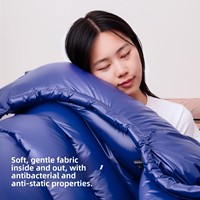 Sac de couchage pour adulte de type momie, rembourré en duvet de plumes, pour l'extérieur, chaleur à zéro degré, léger, résistant au froid, pour la randonnée